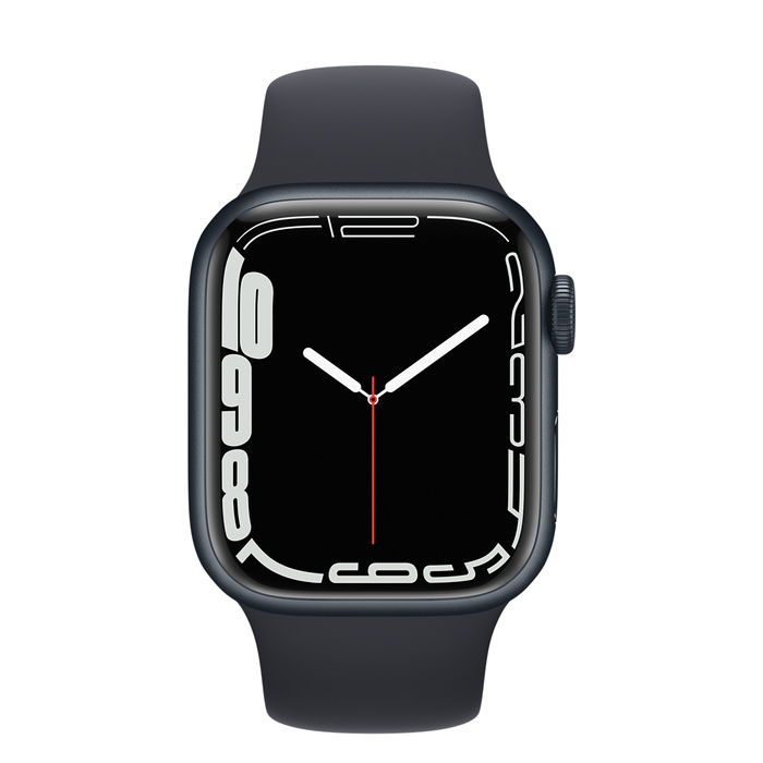 Apple Watch Series 7 GPS 41mm Midnight Aluminium Case with Sport Band