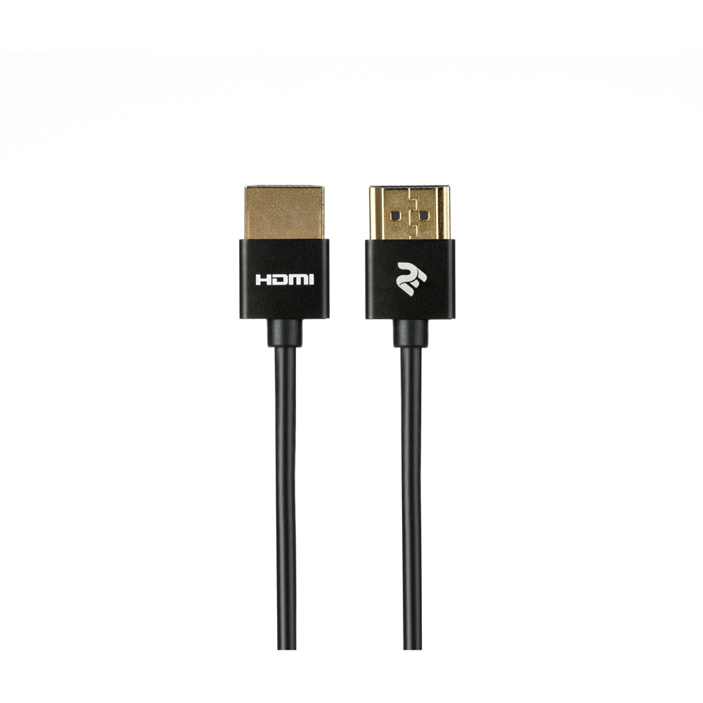 2E-W9668BL-2M HDMI 2.0 (AM/AM), Gen2 Ultra Slim Black/Cable 2E
