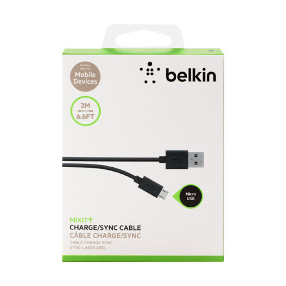 F2CU012bt2M-BLK Mixit Micro USB 2m Black/Cable Belkin