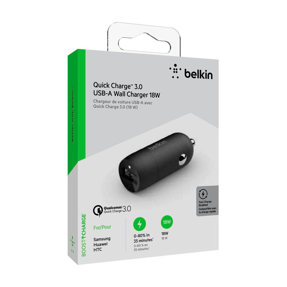 Car Charger Belkin CCA002BTBK (18W) USB Quick Charge 3.0
