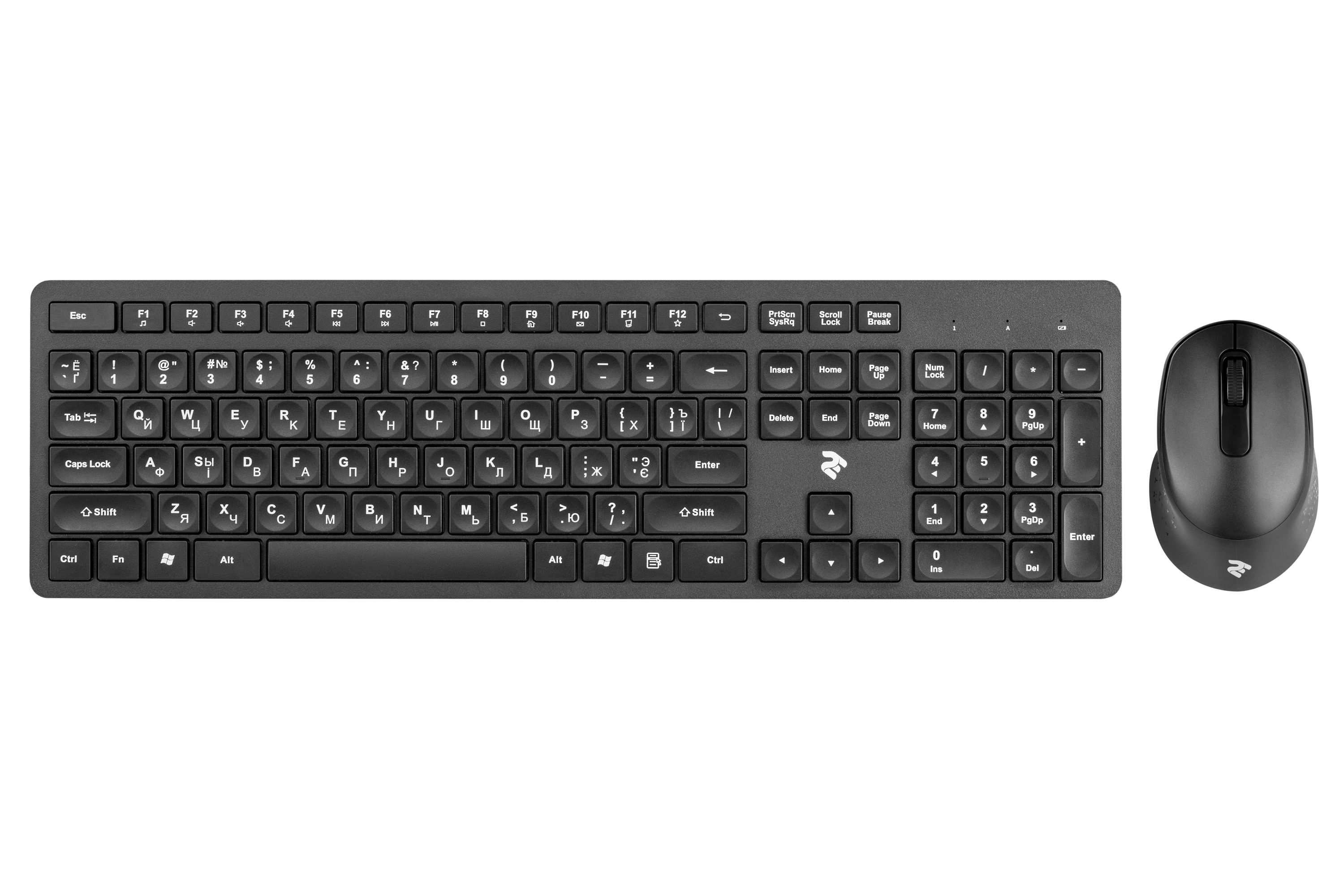 Беспроводные клавиатура и мышь 2E 2E-MK420WB Black