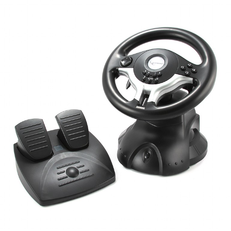 Gembird STR-RACEFORCE USB steering wheel игровой руль