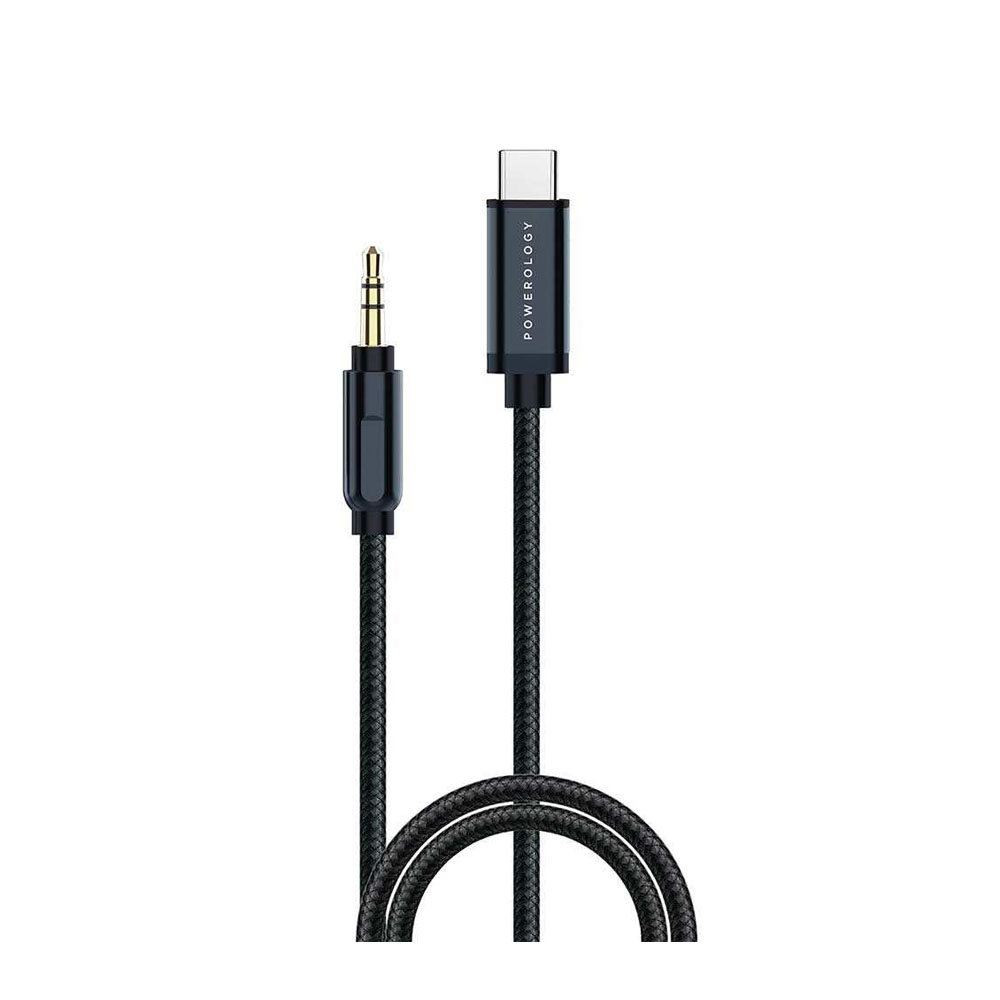 P12CAUGY Type-C to 3.5mm/Aux Cable Powerology