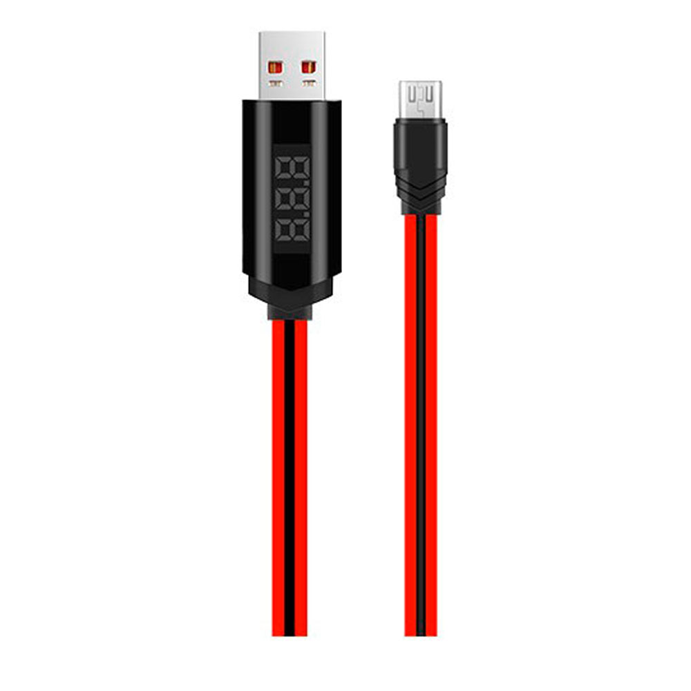U29 Micro-USB charging with LED Timing Display red/Cable Hoco