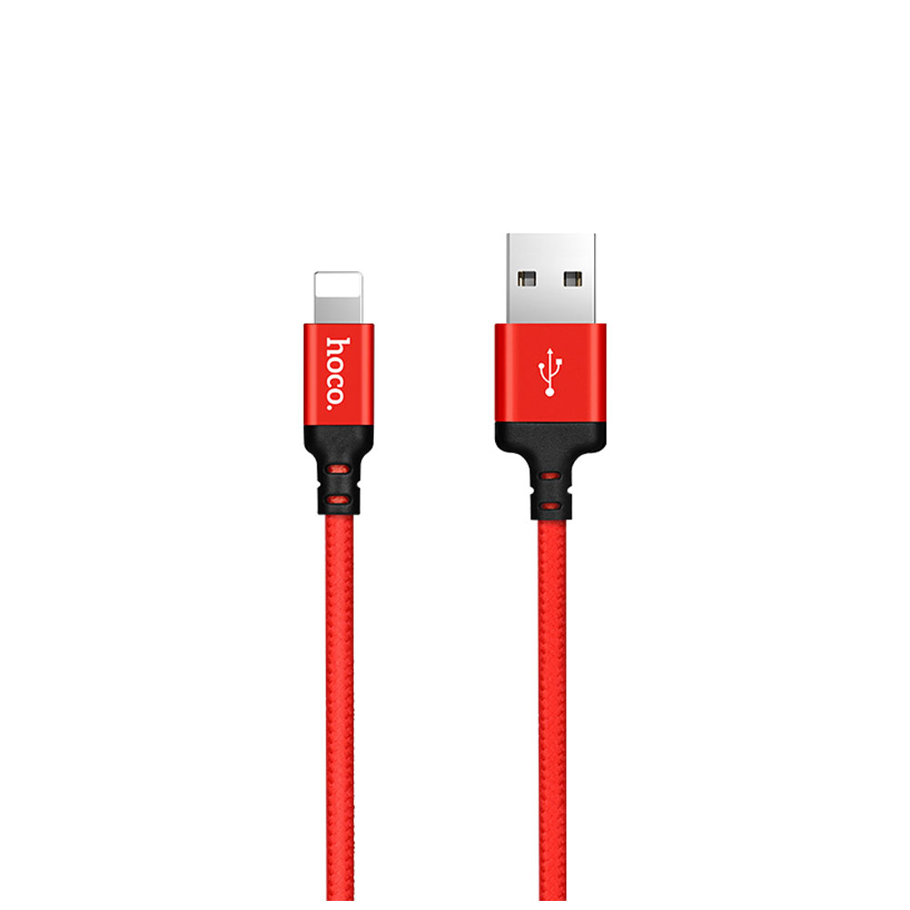 X14 Times Speed Lightning Charging L=1M Red/Cable Hoco
