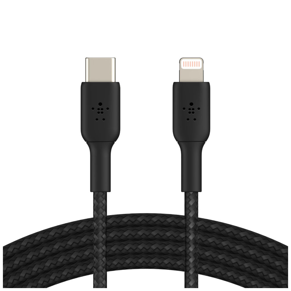 Cable Belkin CAA004BT1MBK Braided USB-C to Lightning 1m Black