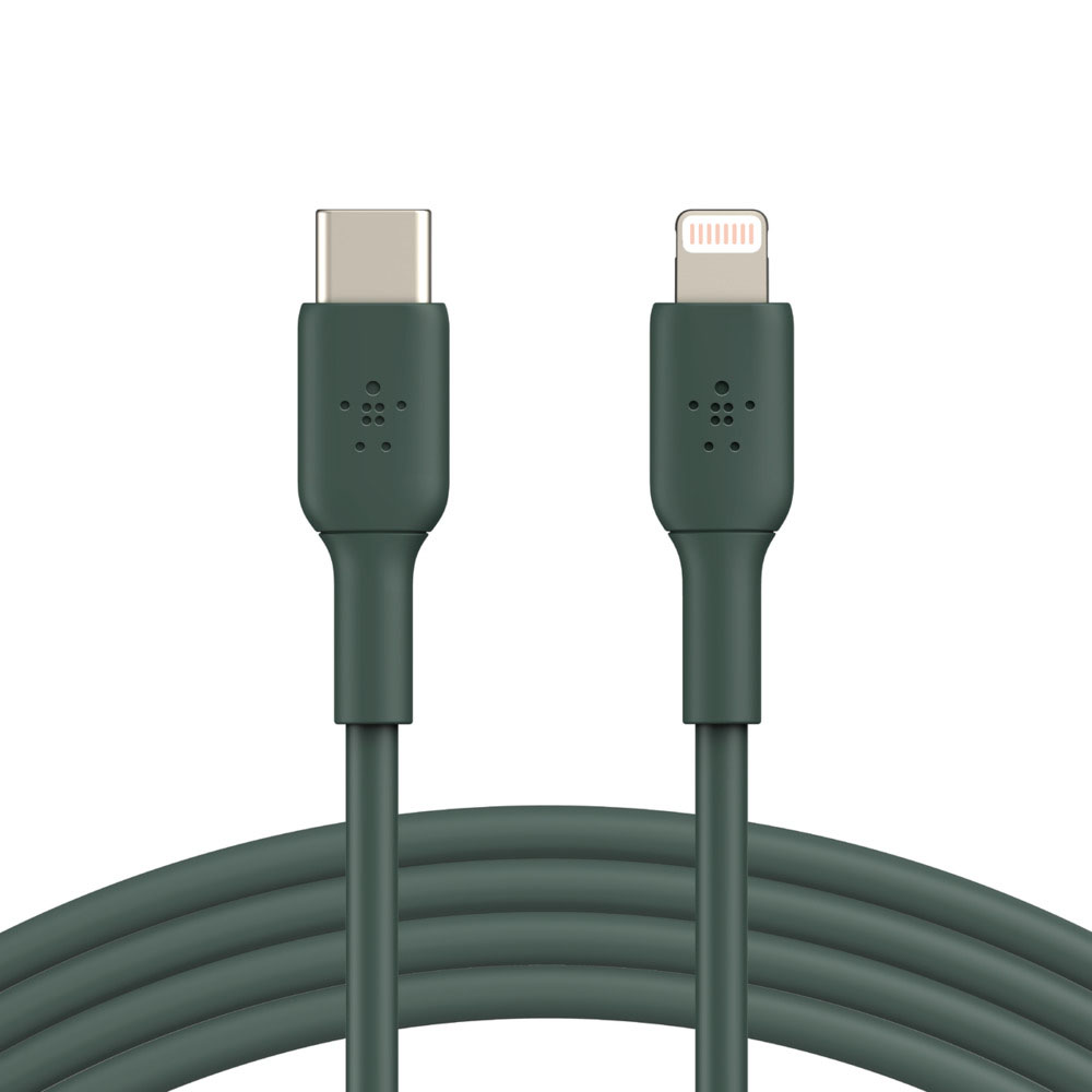 Cable Belkin CAA003BT1MMG USB-C to Lightning 1m Green