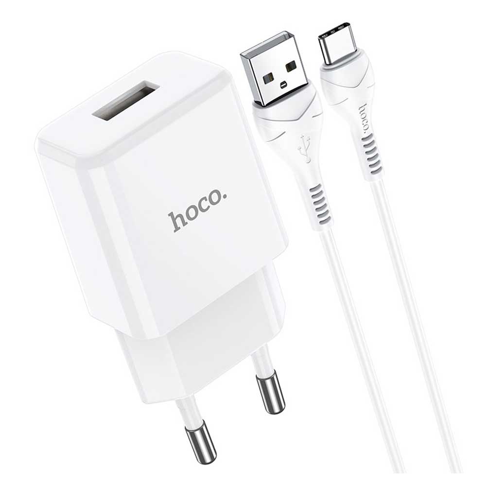 Зарядное устройство Hoco N9 with Type-c Cable Dual USB Charger EU