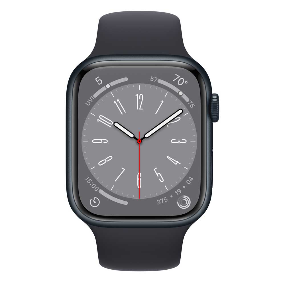 Apple Watch Series 8 GPS 45mm Midnight Aluminium Case with Sport Band
