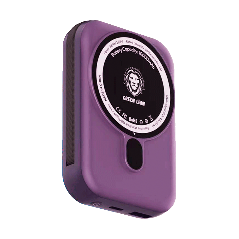 Power Bank Green GNMAGPB10KPL 10000mAh Magsafe Purple
