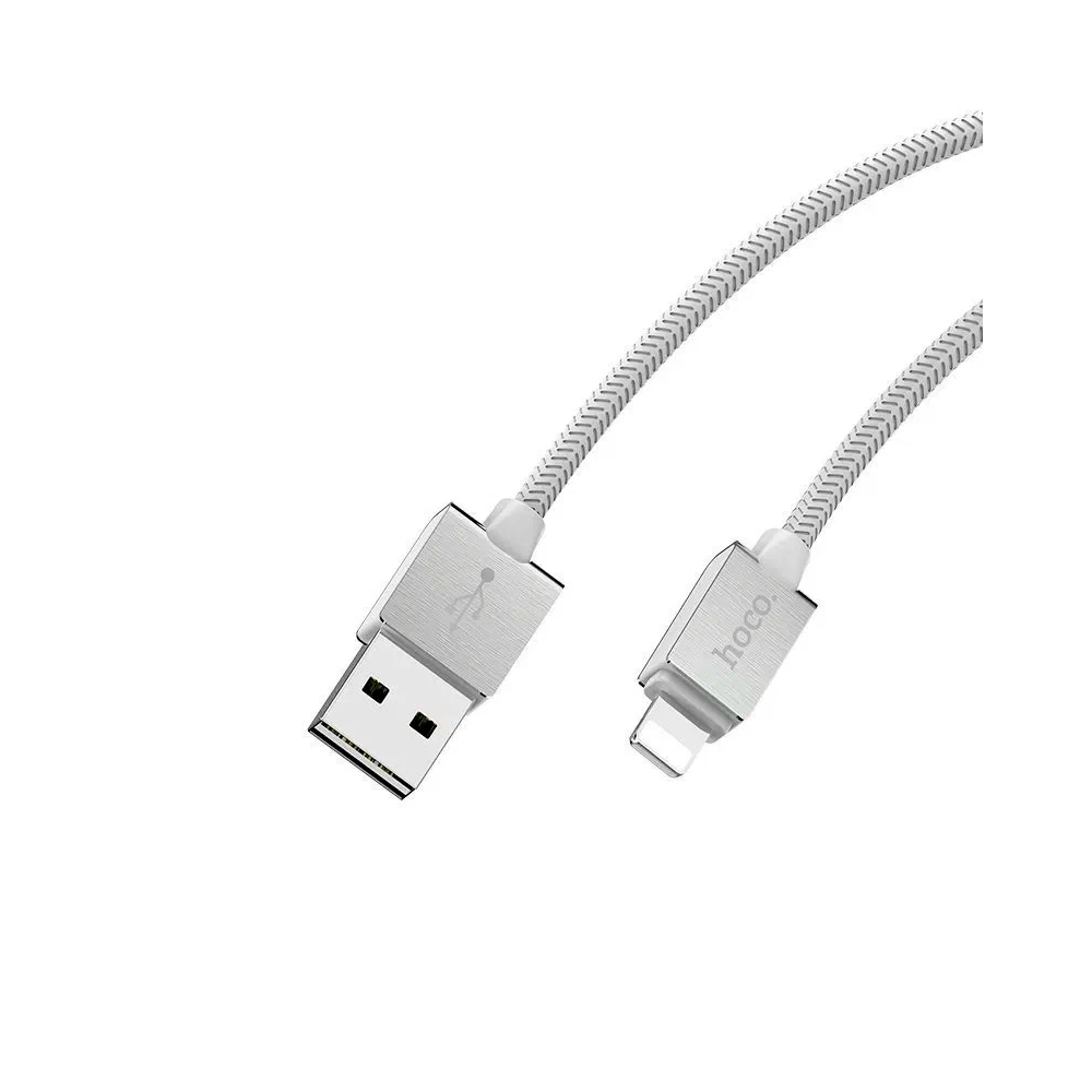 Cable Hoco U49 Refined steel charging data Type-C White