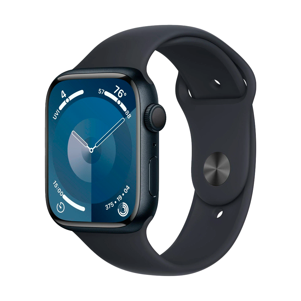 Умные часы Apple Watch Series 9 GPS 45mm Midnight Aluminium Case with Sport Band